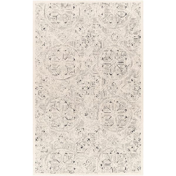 Livabliss Newcastle Cream Medallion 8 ft. x 10 ft. Indoor Area Rug
