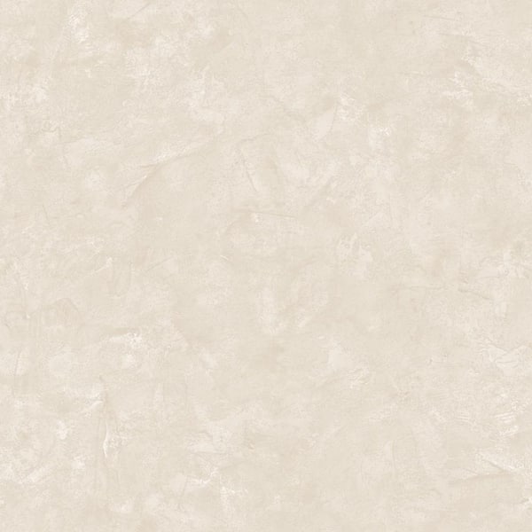 Pure Salt Taupe Faux Roman Clay Textured Vinyl Peel and Stick Wallpaper Roll (60.75 sq. ft. )
