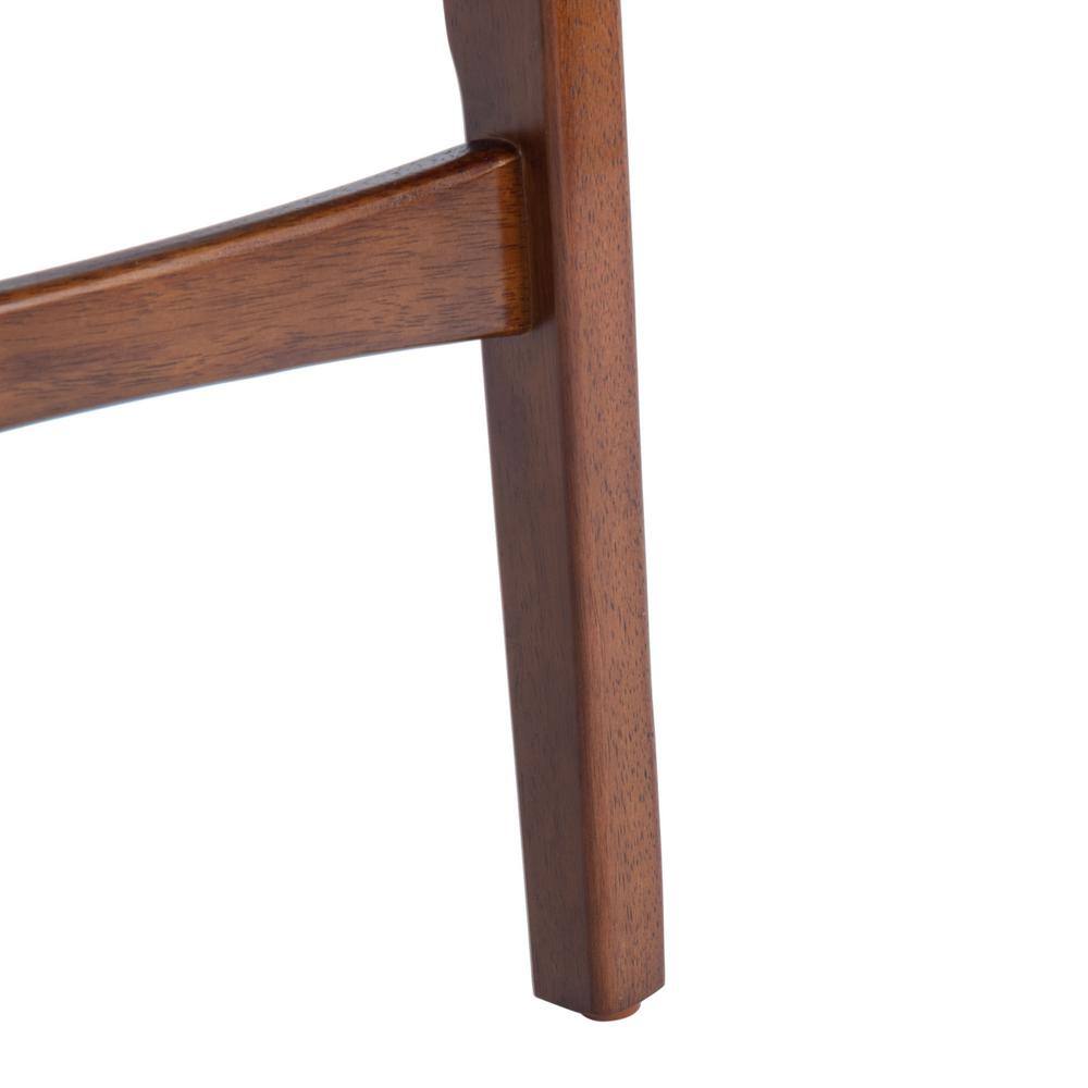 Thaxton Walnut Mid-Century Modern Counter Stool