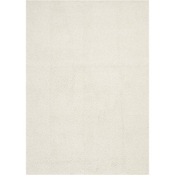 Nourison Malibu Shag Ivory 7 ft. x 10 ft. Shag Modern Area Rug