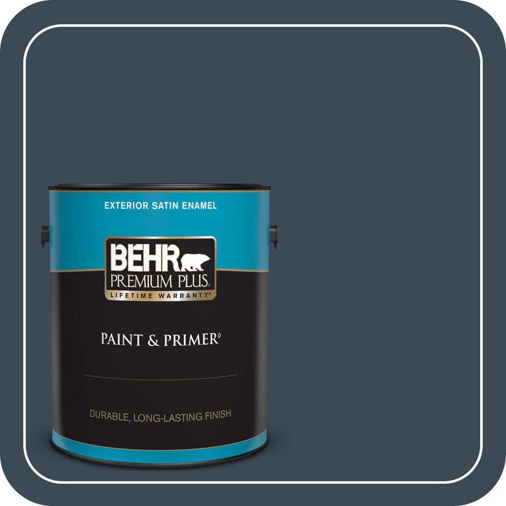 1 gal. #BXC-26 New Navy Blue Satin Enamel Exterior Paint & Primer price history on PriceWatchPro