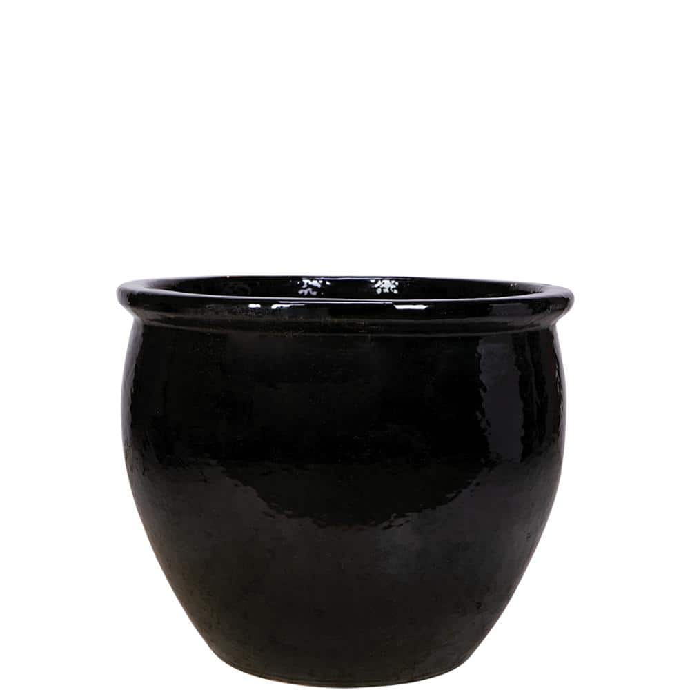 14 in. Gardener Pot - Black