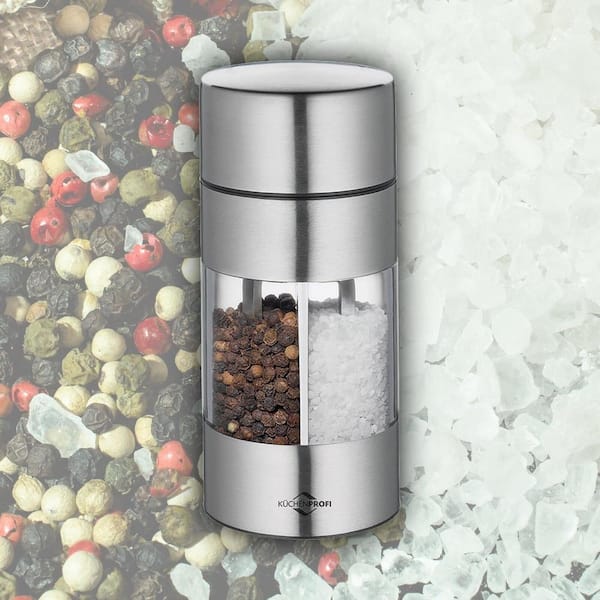 Combo Salt Shaker & Pepper Mill Kit - Chrome