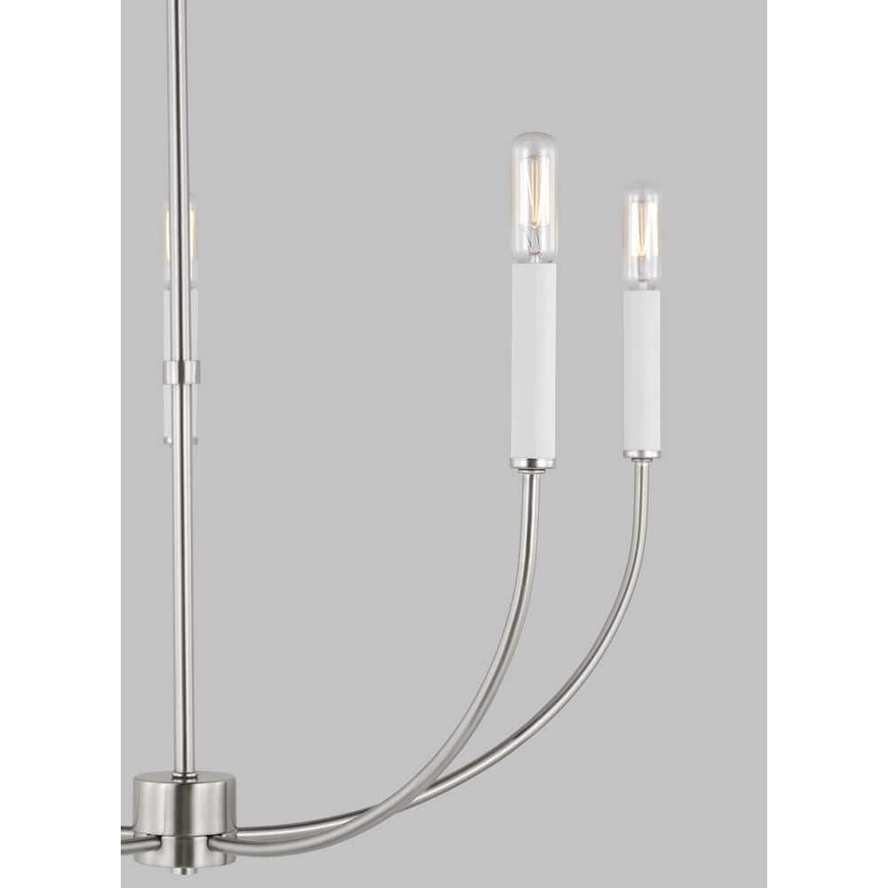 Greenwich 5-Light Brushed Nickel Candle Chandelier