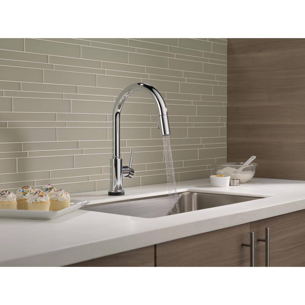 Chrome Pull-Down Kitchen Faucet with Voice Control