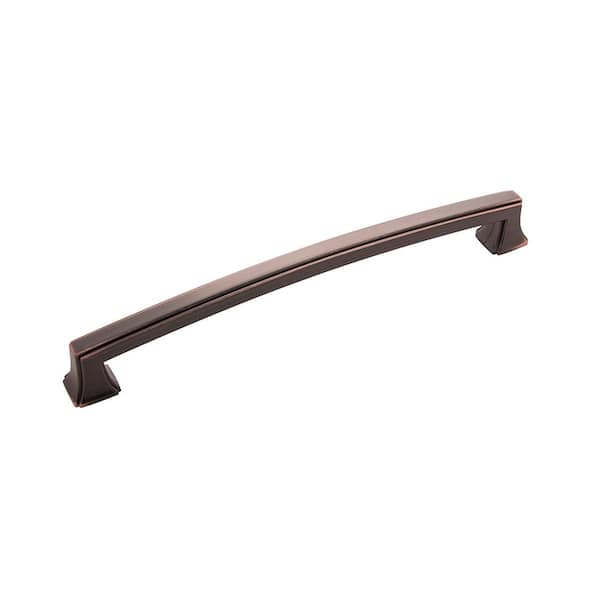 HICKORY HARDWARE Bridges Collection 7-9/16 in. (192 mm) Center-to-Center Oil-Rubbed Bronze Highlighted Finish Cabinet Pull (10-Pack)