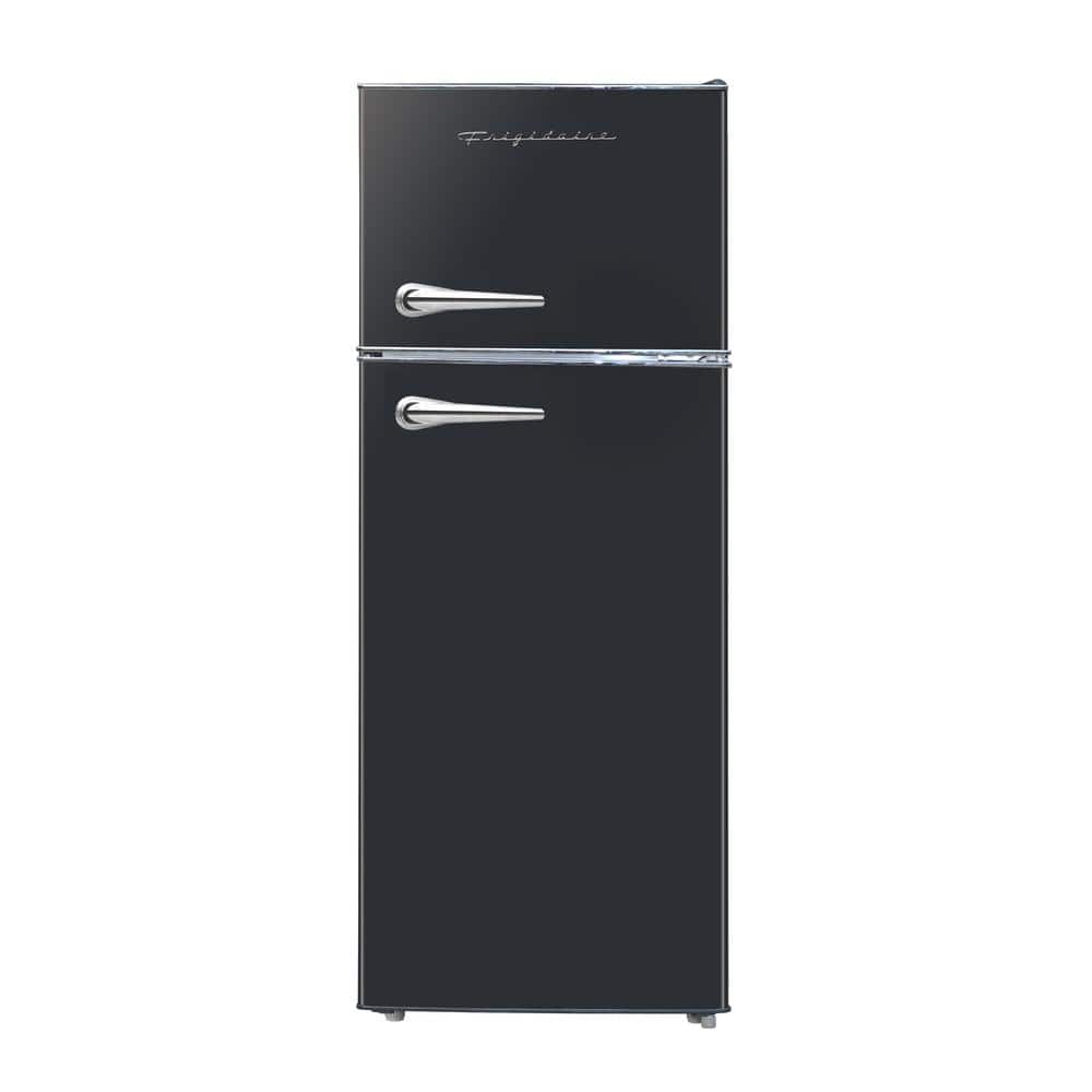 Frigidaire 7.5 cu ft Mini Refrigerator with Top Freezer and Chrome Handles in Black