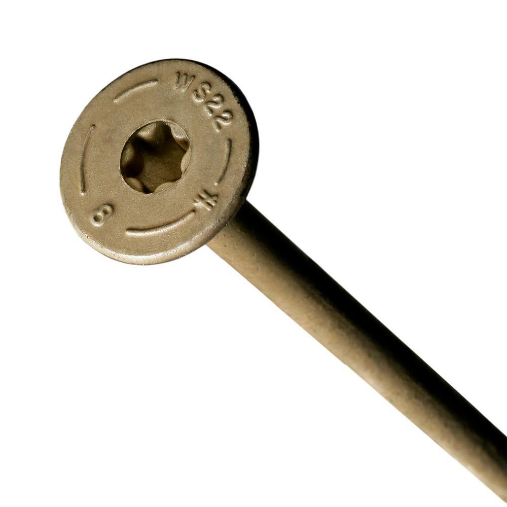 8" Tan Double-Barrier Coated Timber Screws with Star Drive