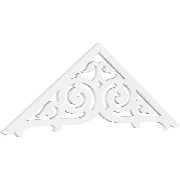 Ekena Millwork Athens 1 in. D x 24 in. W x 72 in. L Signature Urethane Gable Pediment