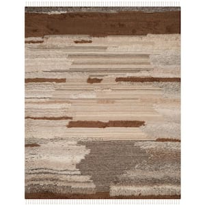 Kenya Grey/Brown 10 ft. x 14 ft. Solid Color Area Rug