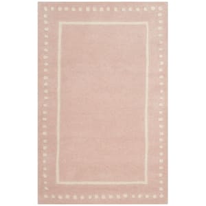 Bella Light Pink/Ivory 3 ft. x 4 ft. Border Area Rug