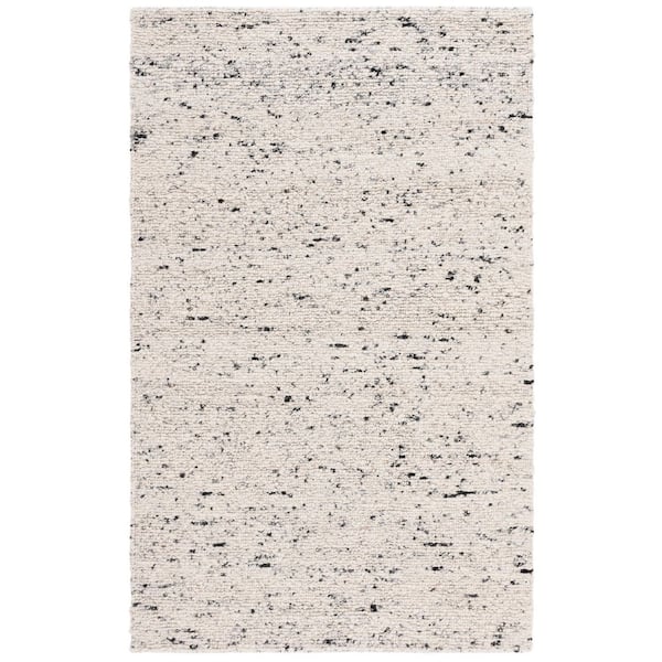 Natura 3 ft. x 5 ft. Light Gray/Ivory Patchy Solid Area Rug