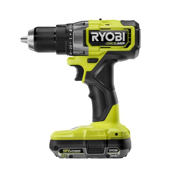 RYOBI - ONE+ HP 18V Brushless Cordless 1/2 in. Drill/Driver Kit with (1) 2.0 Ah HIGH PERFORMANCE Battery and Charger