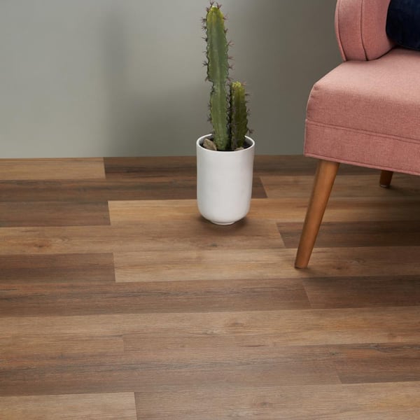 Cippia Oak Coppertone 12 MIL x 6 in. W x 48 in. L Click Lock Waterproof Luxury Vinyl Plank Flooring (23.45 sq.ft./case)