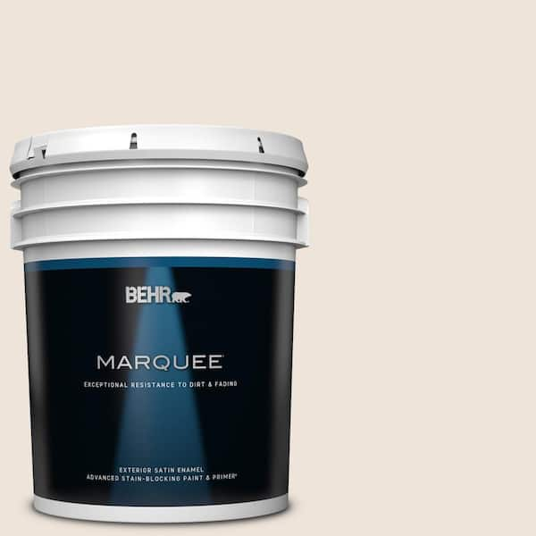 BEHR MARQUEE 5 gal. #PPL-74 Vellum Parchment Satin Enamel Exterior Paint & Primer