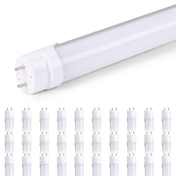 JAZAVA 40-Watt Equivalent 48 in. Linear Tube T8 G23 Cool White (4000K) LED Tube Light Bulb (30-Pack)