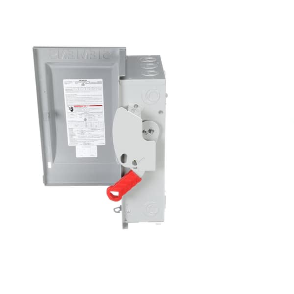 Siemens Heavy Duty 60 Amp 600-Volt 3-Pole Indoor Fusible Safety Switch with  Neutral HF362N The Home Depot
