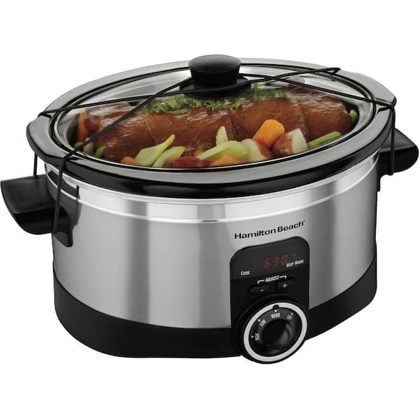 Hamilton Beach Simplicity 6 qt. Slow Cooker with Lid Latch-DISCONTINUED