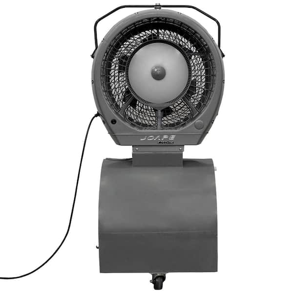 Unbranded Cyclone 23 in. Reservoir Misting Fan 18 Gal. in Gray, Cools 800 sq. ft.