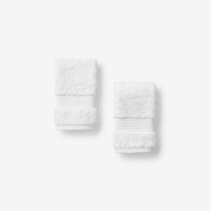 Legends Regal White Solid Egyptian Cotton Wash Cloth (Set of 2)