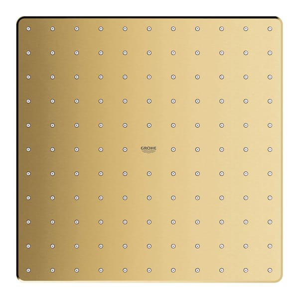 Rainshower 310 Mono 1-Spray Patterns 1.75 GPM 12 in. Ceiling Mount Fixed Shower Head in Brushed Cool Sunrise