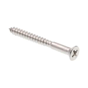 Zinc The Hillman Group 590079 Flat Head Phillips Wood Screw 10-Pack 6 by 2-Inch