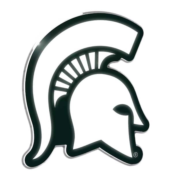 Michigan State University Team Logo Shaped Multicolor 23 in. x 23 in. Plug in LED Lighted Plastic Sign