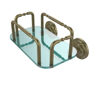 Que New Wall Mounted Guest Towel Holder in Antique Brass