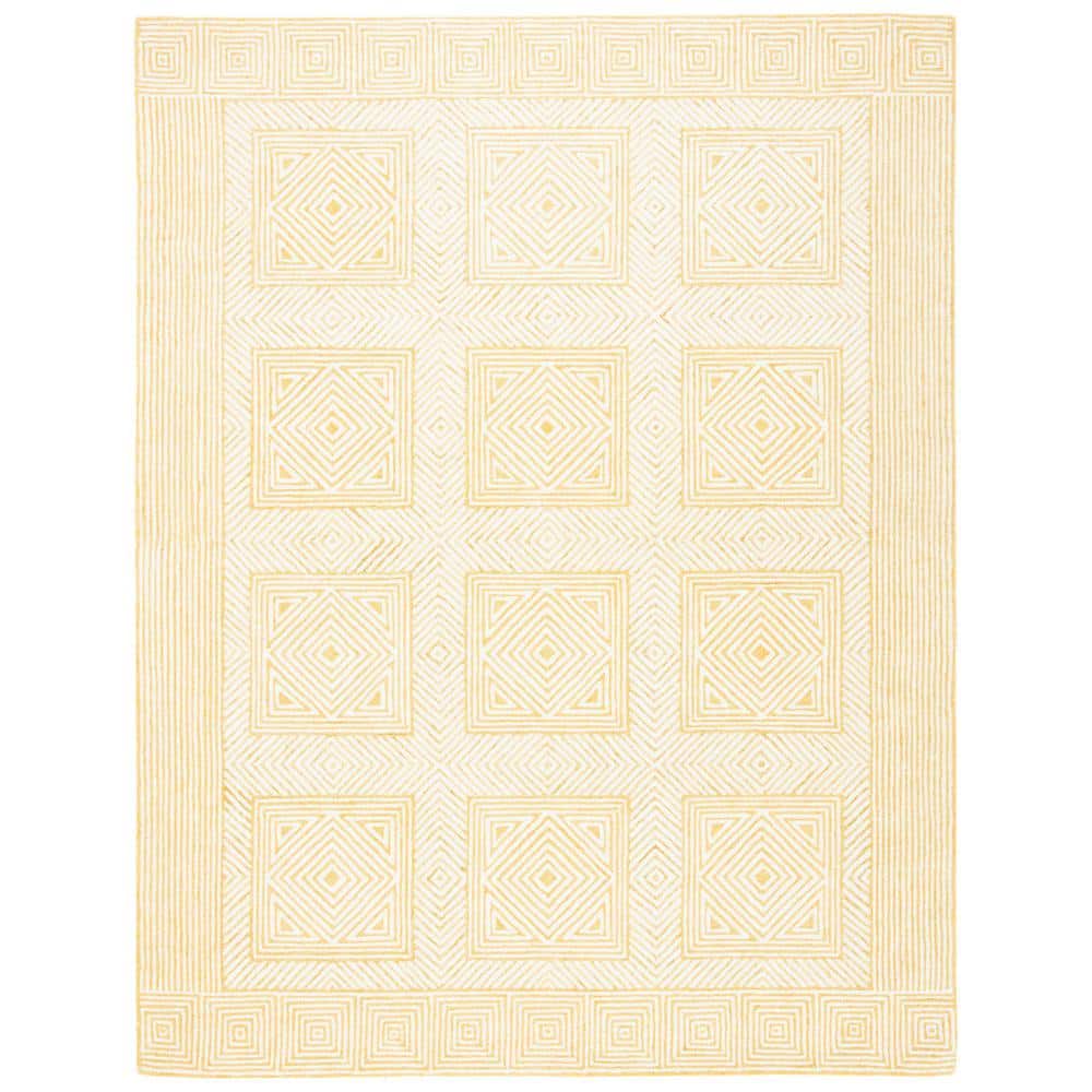 Ivory Elegance 9' x 12' Hand-Tufted Wool Americana Area Rug