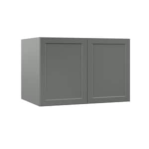 Hampton Bay Designer Series Melvern Assembled 33x34.5x23.75 in. Pots and Pans Drawer Base Kitchen Cabinet in White