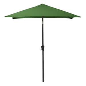 9 ft. Steel Market Square Tilting Patio Umbrella in Forest Green