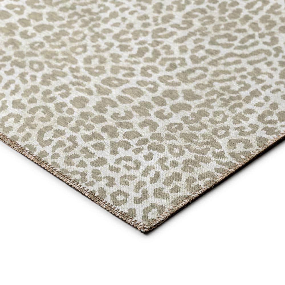 Taupe Chenille Ultra-Soft Flat Woven 3' x 5' Area Rug
