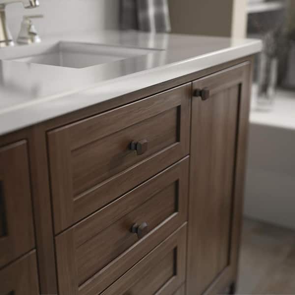 10-Pack Mandara 1-1/4in. (32 mm) Classic Cocoa Bronze Square Cabinet Knobs