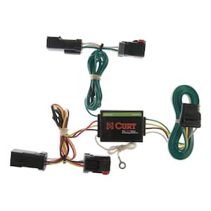 Custom Vehicle-Trailer Wiring Harness, 4-Way Flat Output, Select Jeep Liberty, Quick Electrical Wire T-Connector