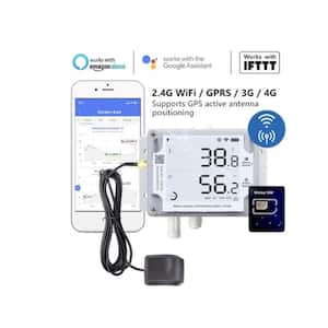 GS1-PL4G1RS Cloud-based WIFI, Cellular and GPS Temperature Sensor, Wireless Temperature and Humidity Monitor