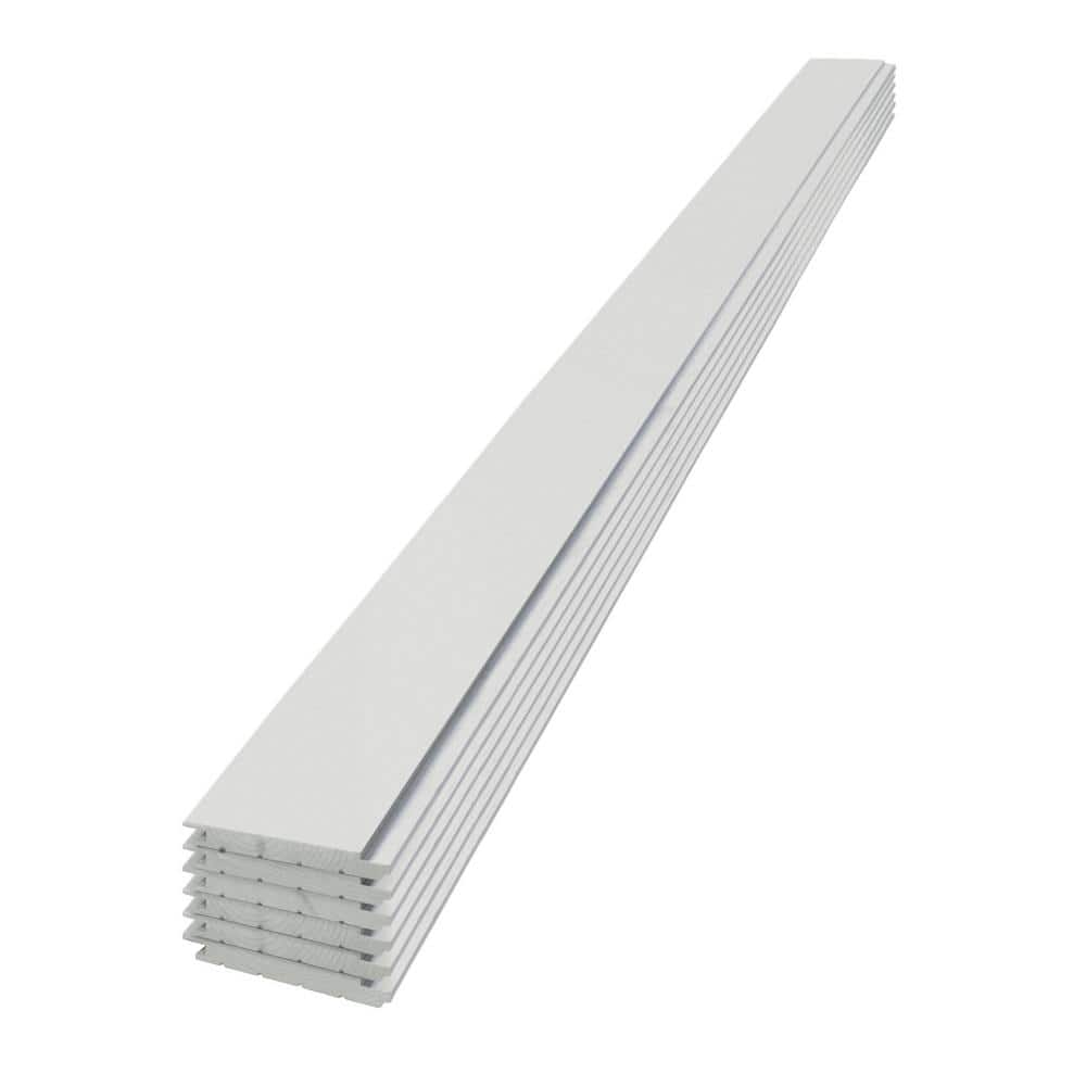 1 in. x 6 in. x 6 ft. Timeless Primed White Smooth Nickel Gap Shiplap Wood Pine Board (6-pack) price history on PriceWatchPro