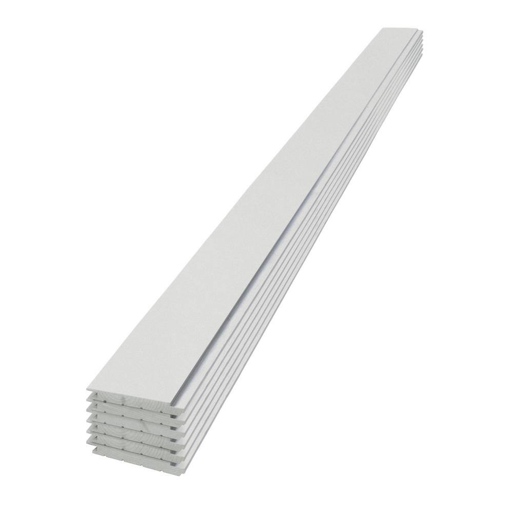 6-Foot Primed White Radiata Pine Shiplap Boards