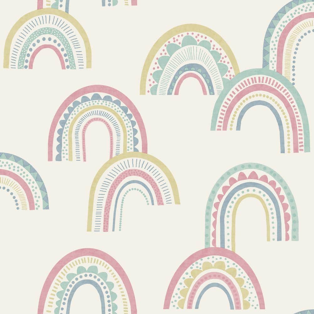 Download Boho Rainbow Pink Sun Clouds Wallpaper  Wallpaperscom