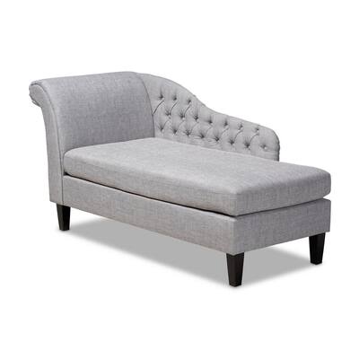 Florent Gray Fabric Chaise Lounge