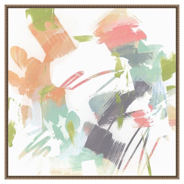 Amanti Art Capricho II by June Erica Vess 30 in. W x 30 in. H Canvas Float Frame in Bronze