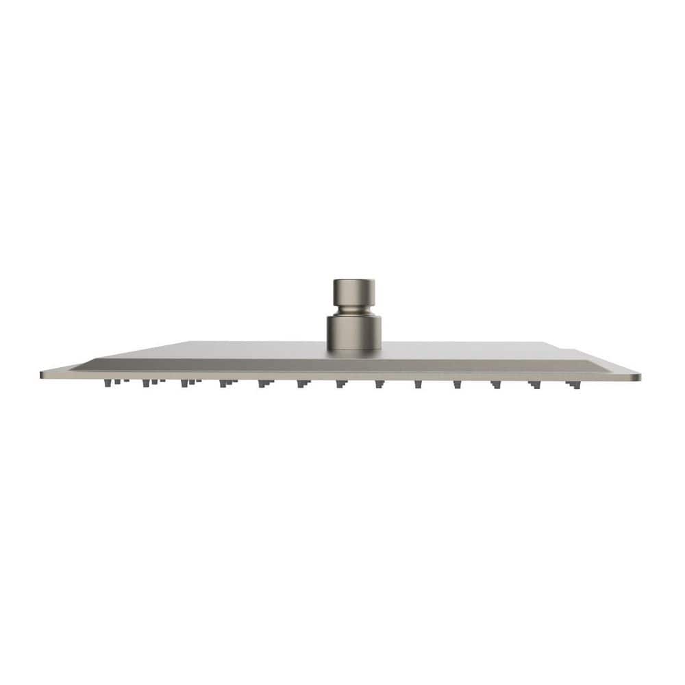 Modern 1-Spray Patterns 16 in. Single Wall Mount Rain Fixed Shower Head in Brushed Nickel price history on PriceWatchPro