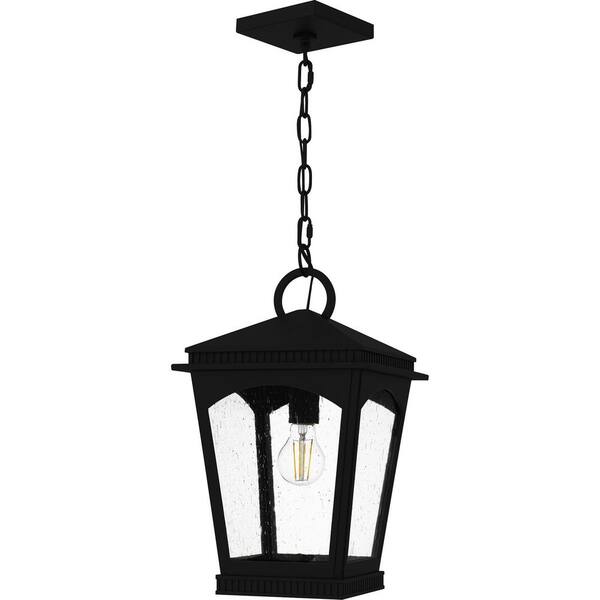 人気ブランド新作豊富 Earth 1-Light in. 17.5 Huck Quoizel Black Pendant Outdoor ライト・ランタン