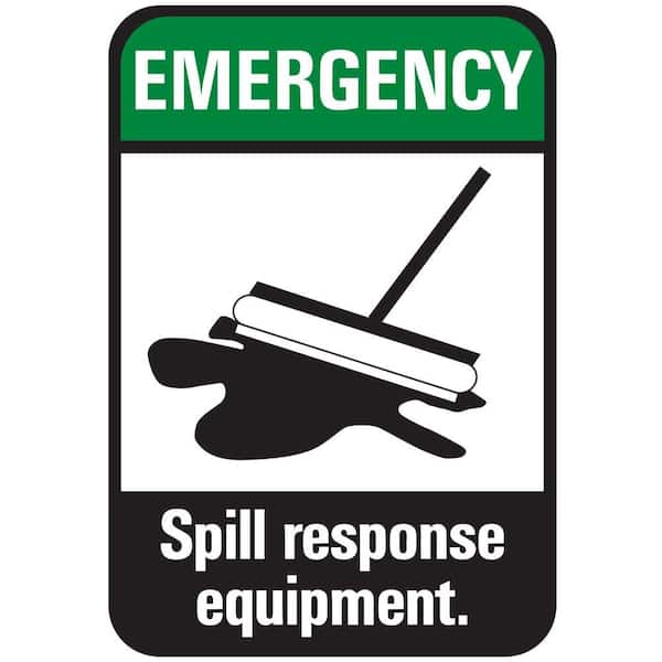Hillman 7 in. x 10 in. Emergency Spill Sticker