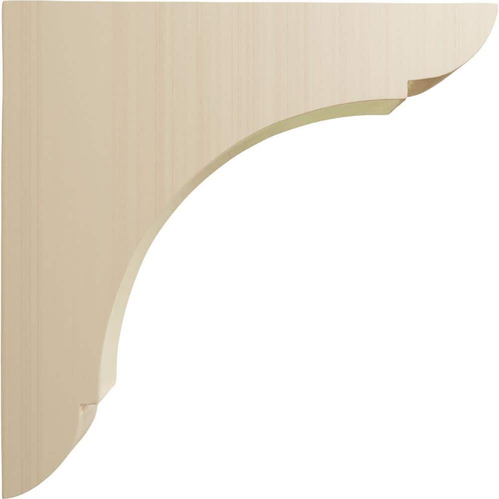 Large Olympic Hand-Carved Rubberwood Bracket Shelf 10"