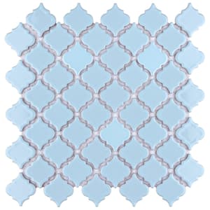 Hudson Tangier Cashmere Blue 12-3/8 in. x 12-1/2 in. Porcelain Mosaic Tile (11.0 sq. ft./Case)
