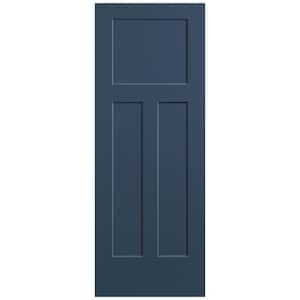 30 in. x 80 in. 3-Panel Winslow Single Bore Hollow Core Night Tide Molded Composite Interior Door Slab