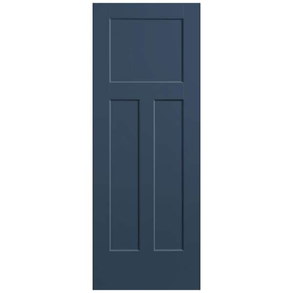 Masonite 30 in. x 80 in. 3-Panel Winslow Single Bore Hollow Core Night Tide Molded Composite Interior Door Slab