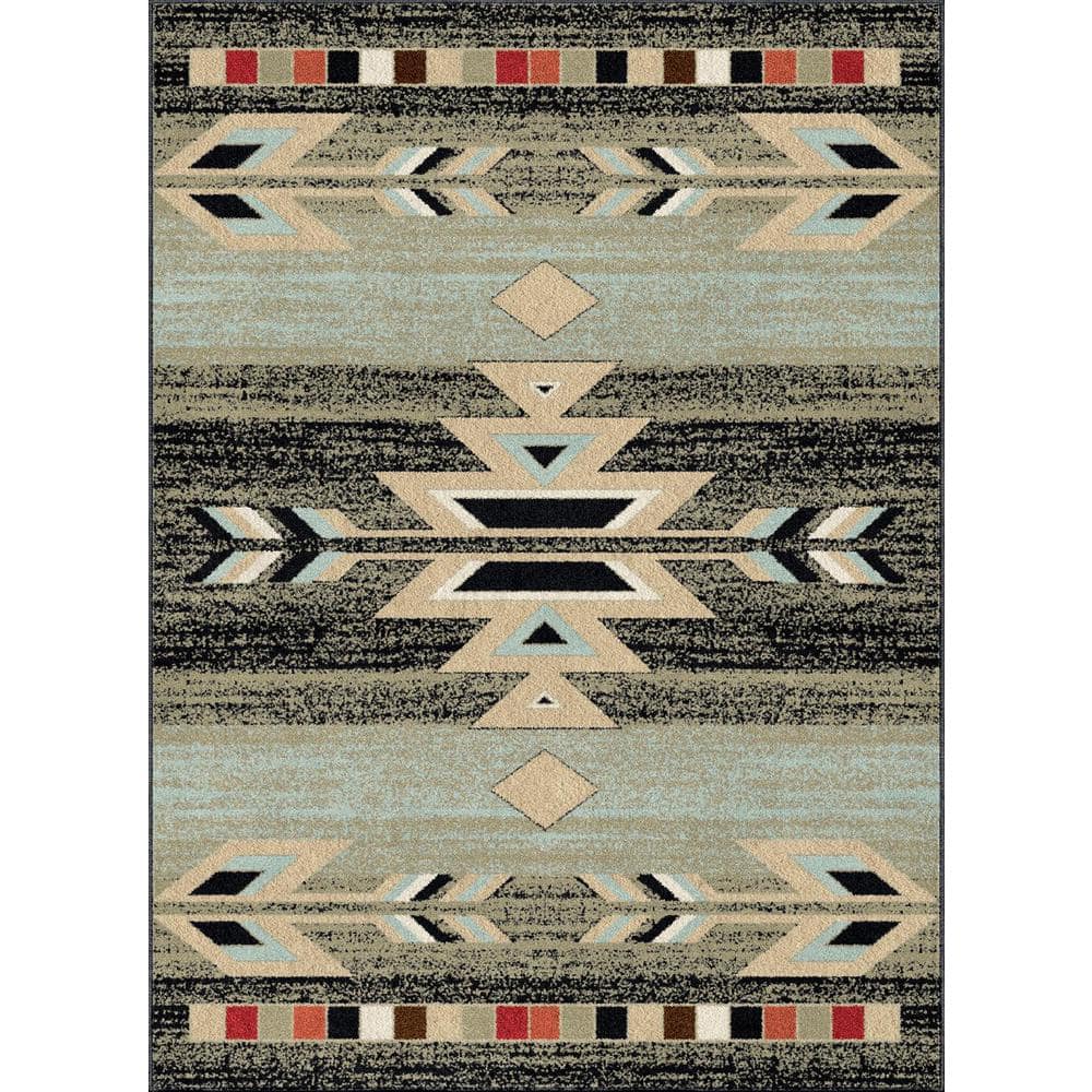 Mayberry Rug HS7613 8X10 7 ft. 10 in. x 9 ft. 10 in. Hearthside Rio Grande Ebony Area Rug