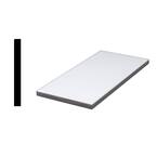Designer White 1/2 in. x 4-7/8 in. x 60 in. Acrylic Sanded Eased Edge Window Sill Moulding
