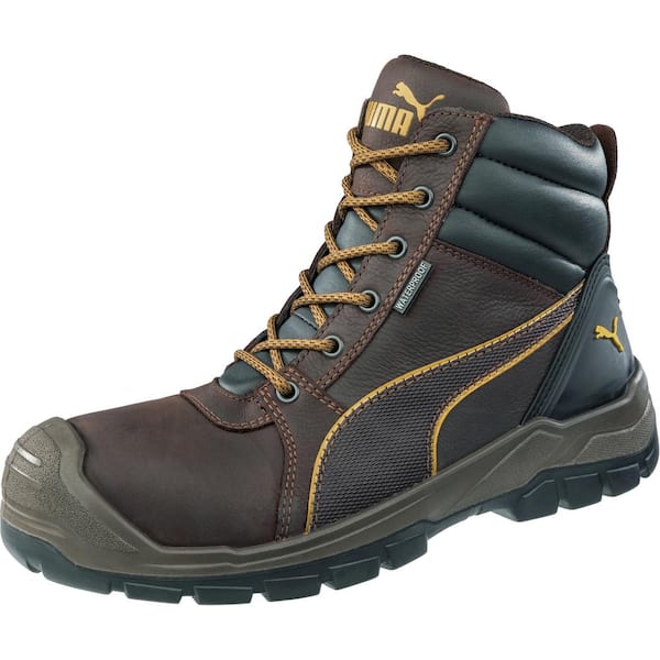 PUMA Men's Tornado CTX 6 in. Safety Work Boots - Soft Toe - Brown